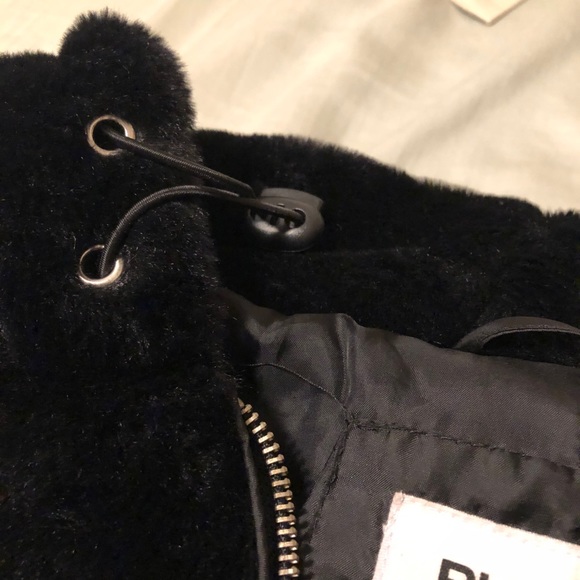 Black Fluff Jacket - Picture 2 of 3